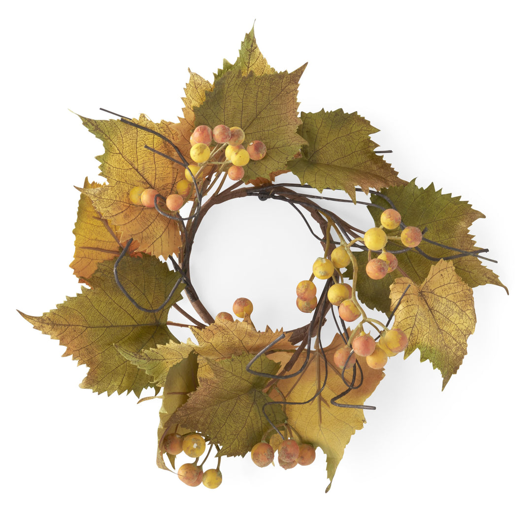 Trim Grape Leaves Candle Ring