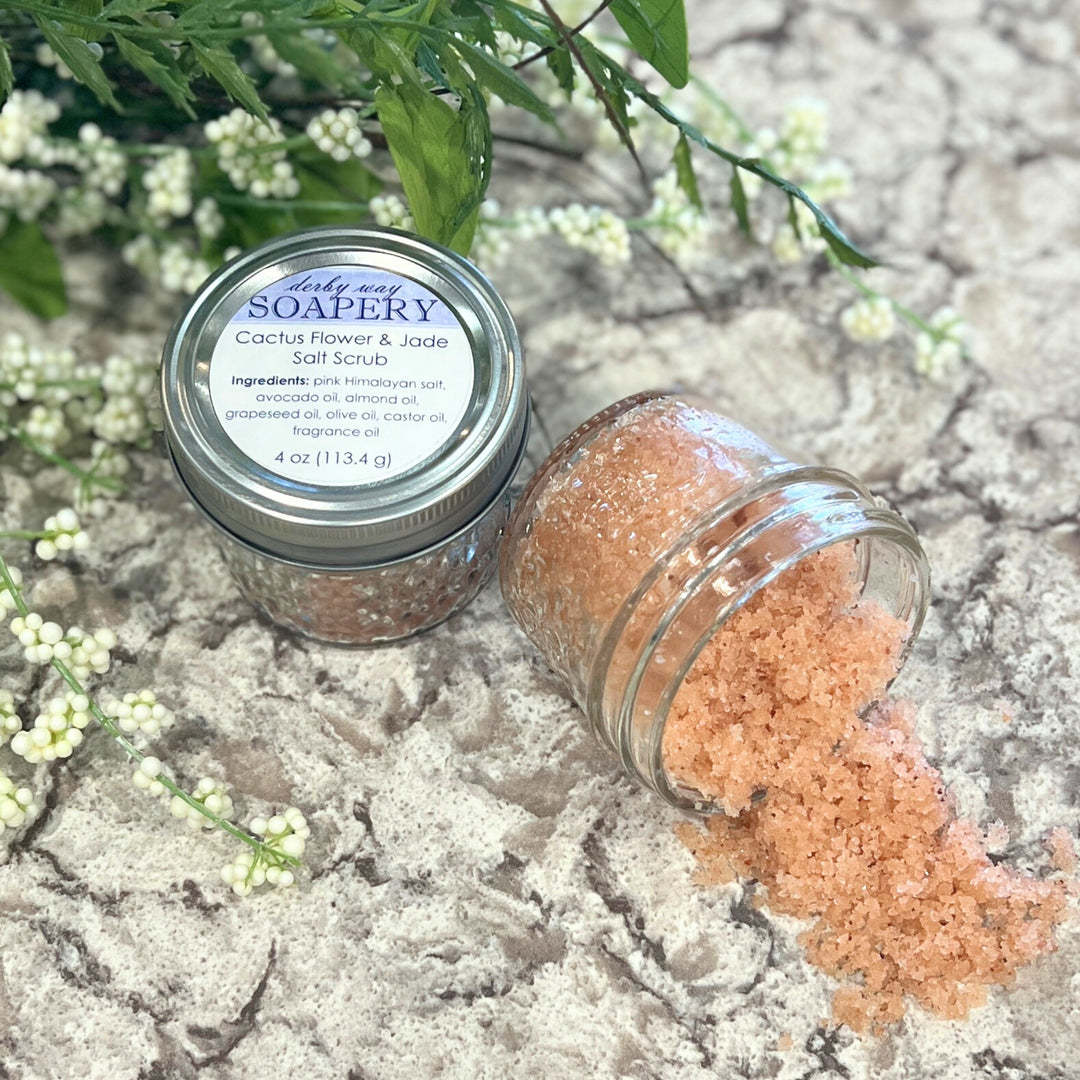 Cactus Flower and Jade Salt Scrub