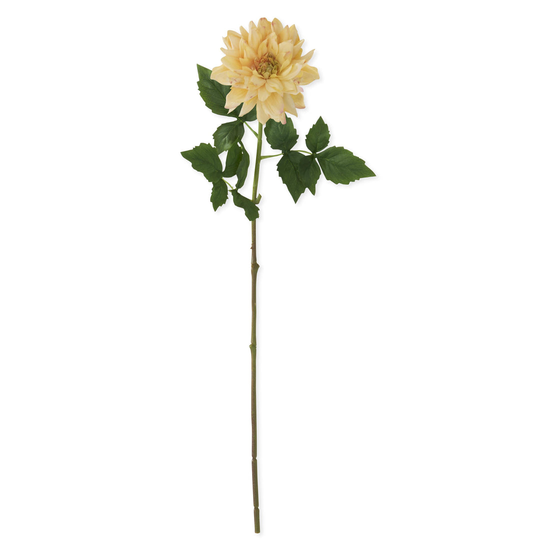 Yellow Real Touch Dahlia Stem