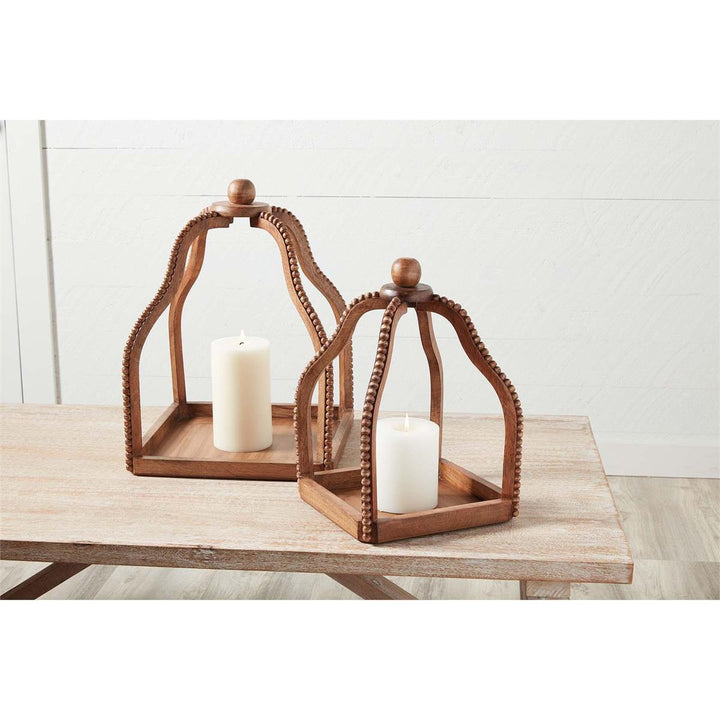 Beaded Wooden Lanterns