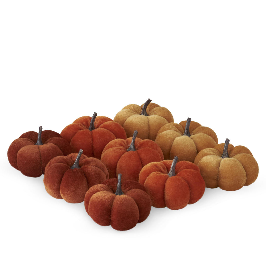 Dark Toned Velvet Filler Pumpkins