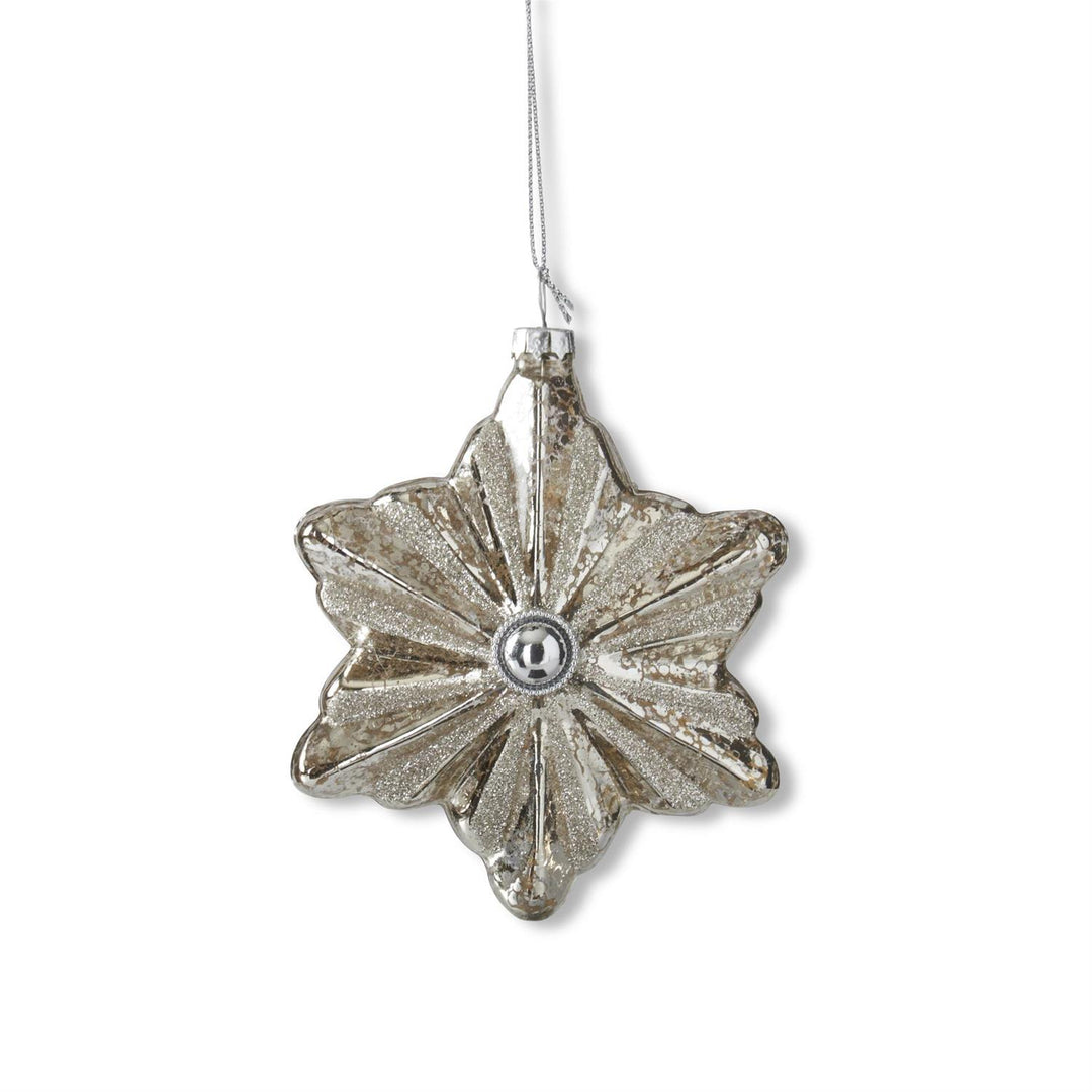 Silver Mercury Glass Star Ornaments