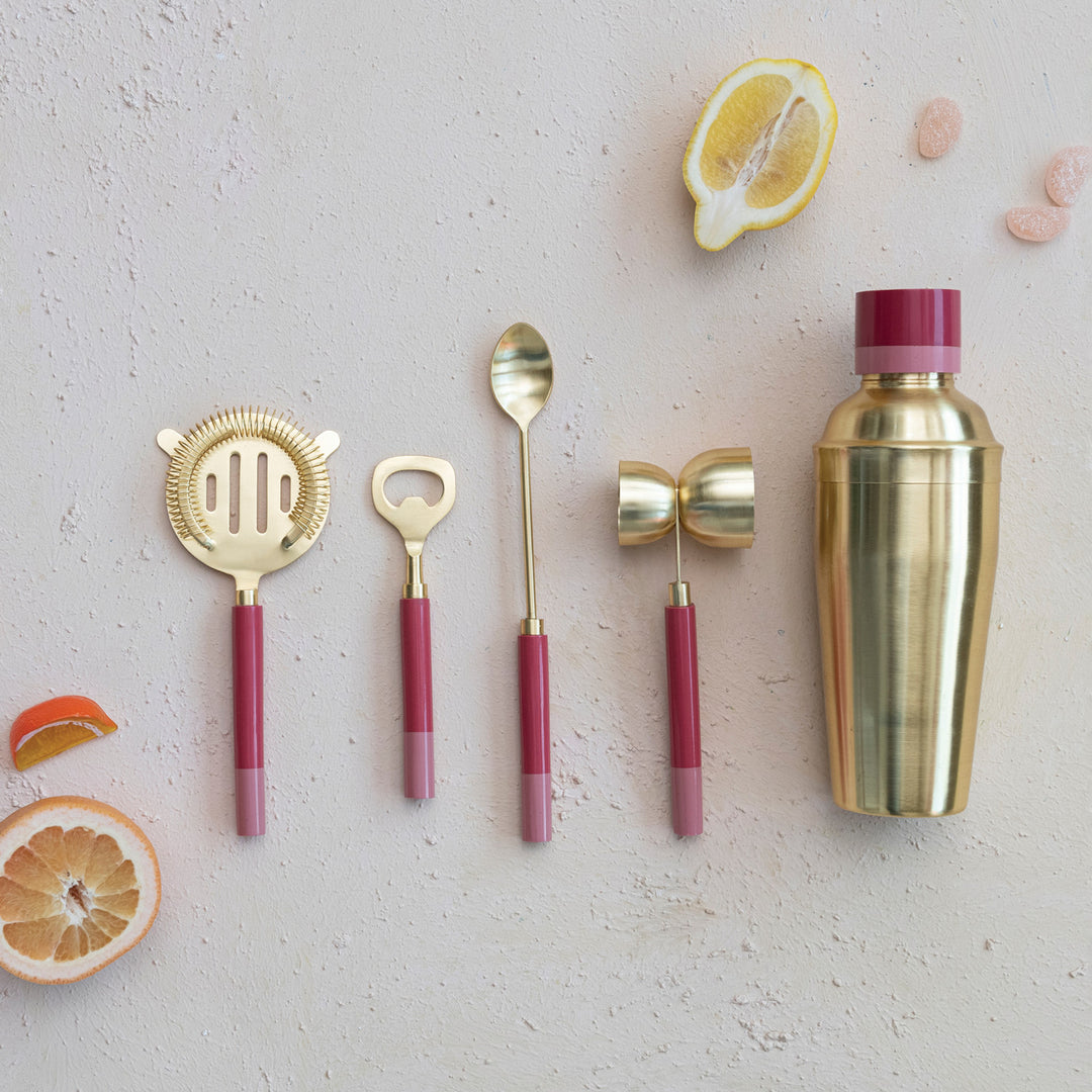 Brass & Pink Bar Tools