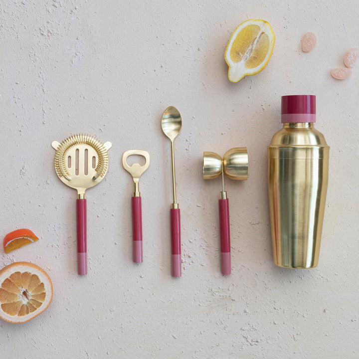 Brass & Pink Bar Tools