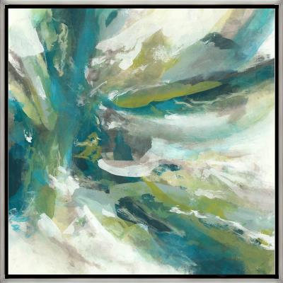 Green Waves Custom Framed Artwork