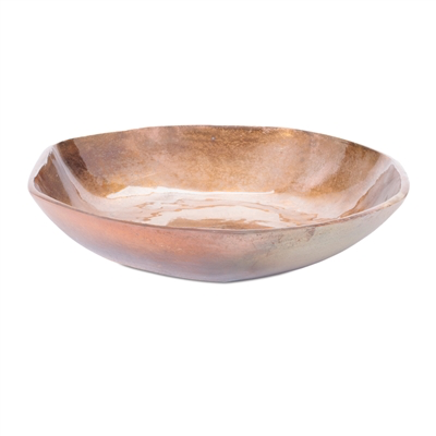 Antique Copper Brushed Aluminum Bowl