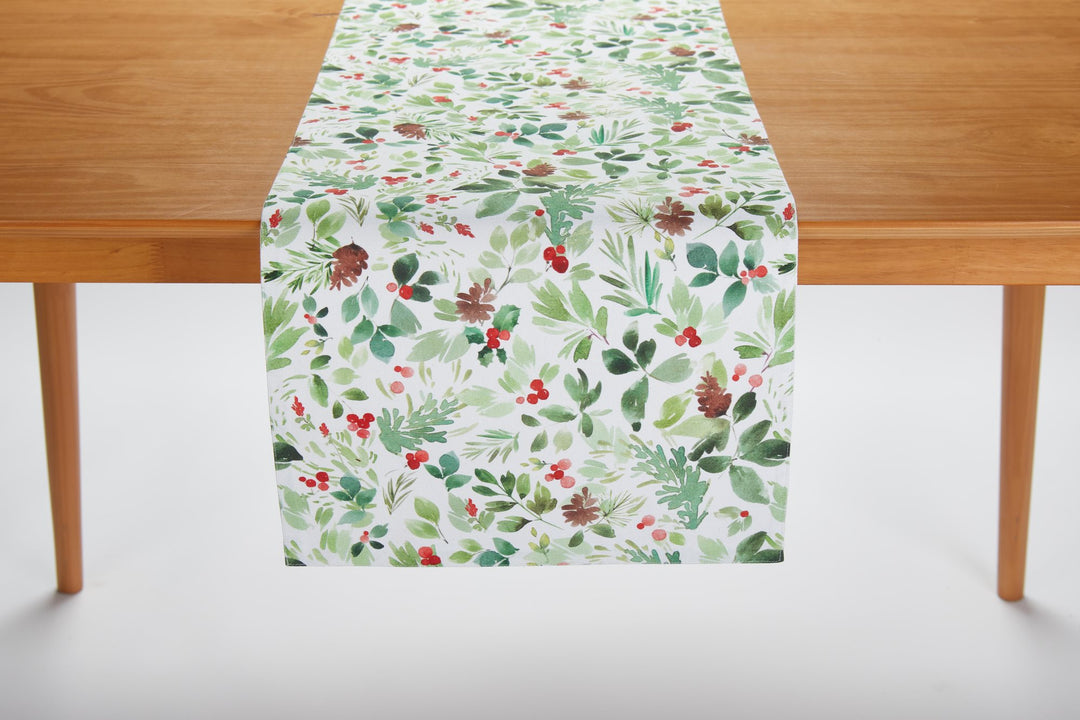 Holiday Botanical Table Runner