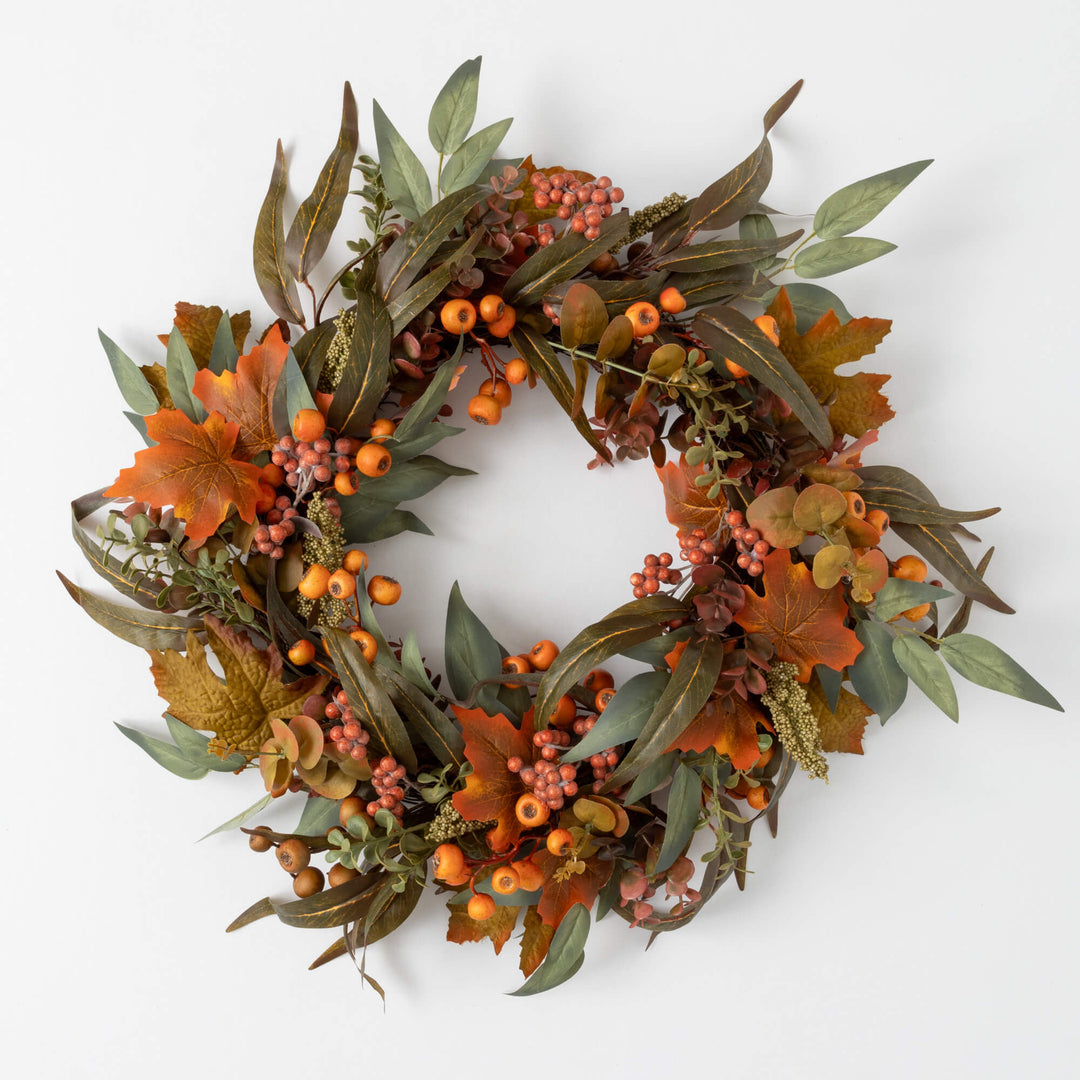 Mixed Foliage Fall Wreath