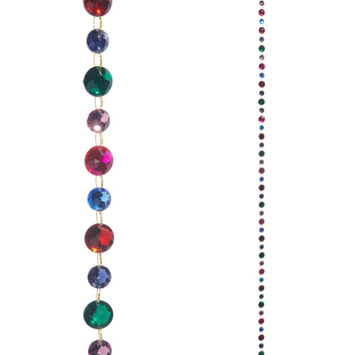 Multicolor Jeweled Chain Garland