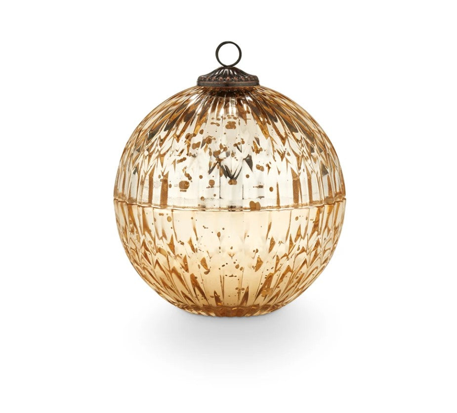 Winter White Mercury Ornament Candle