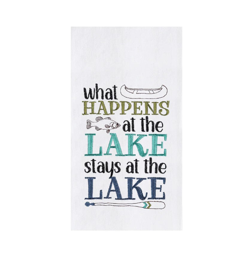 What Happens At The Lake Dish Towel