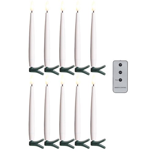 Clip on Lighted LED Candles with Remote