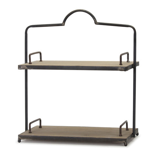 Double Shelf Iron/Wood