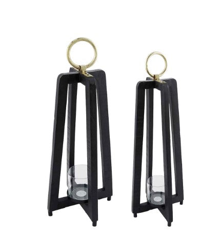 Black Tall Lanterns