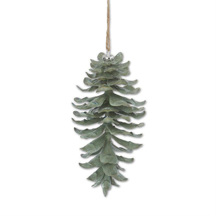 Glittered Shatterproof Pinecone Ornament