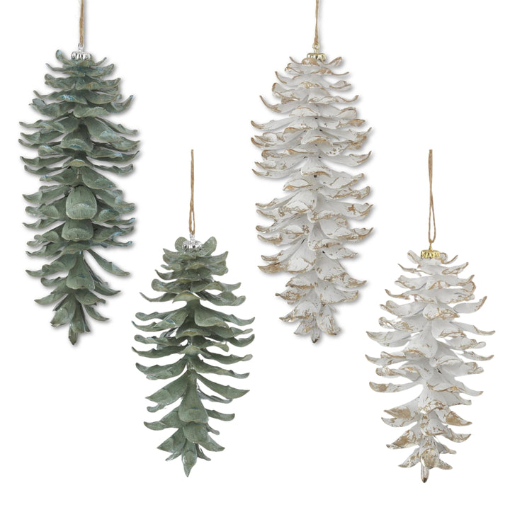 Glittered Shatterproof Pinecone Ornament