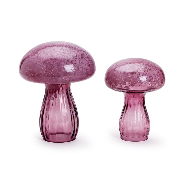 Hand-Crafted Glass Mushrooms