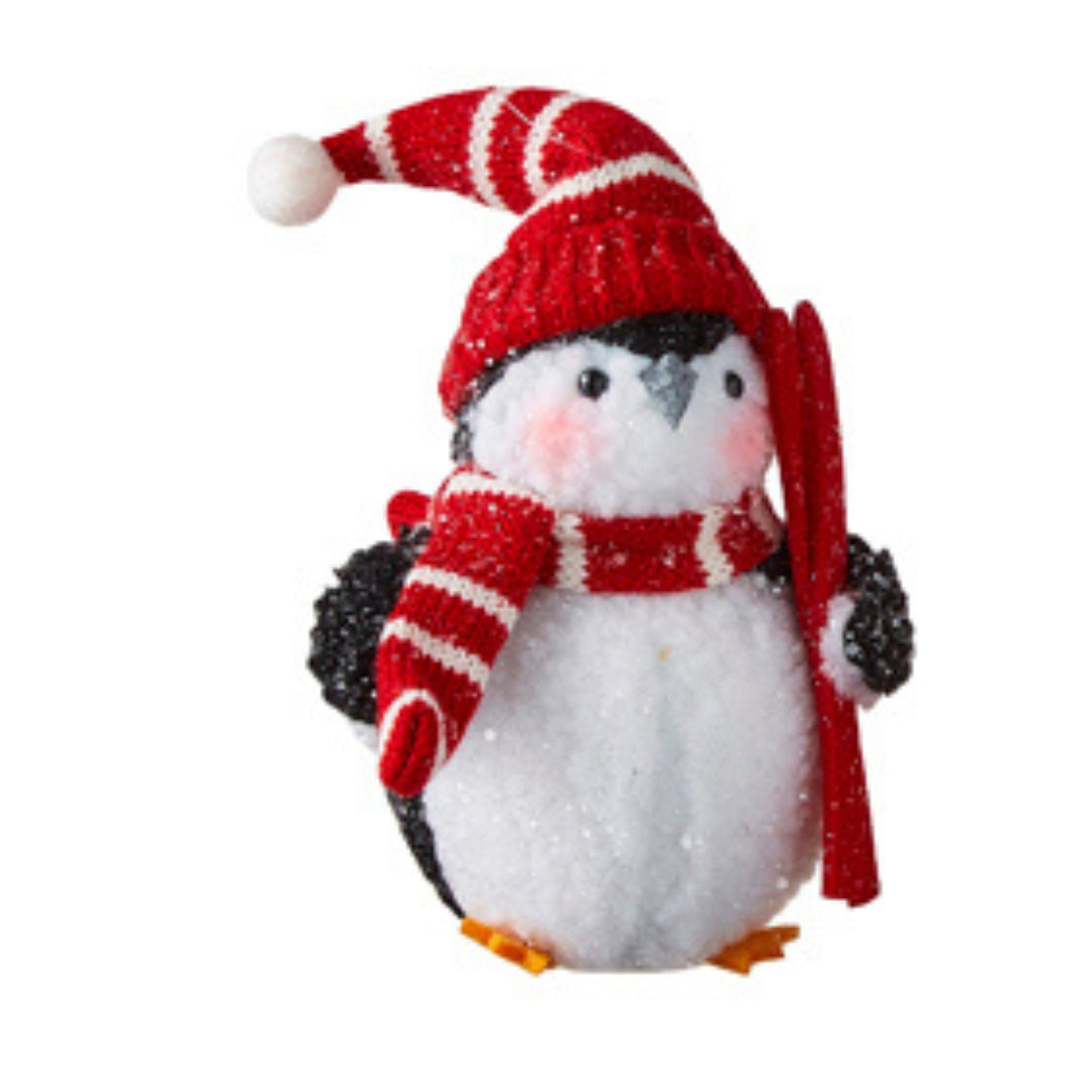 Skiing Penguin Ornaments