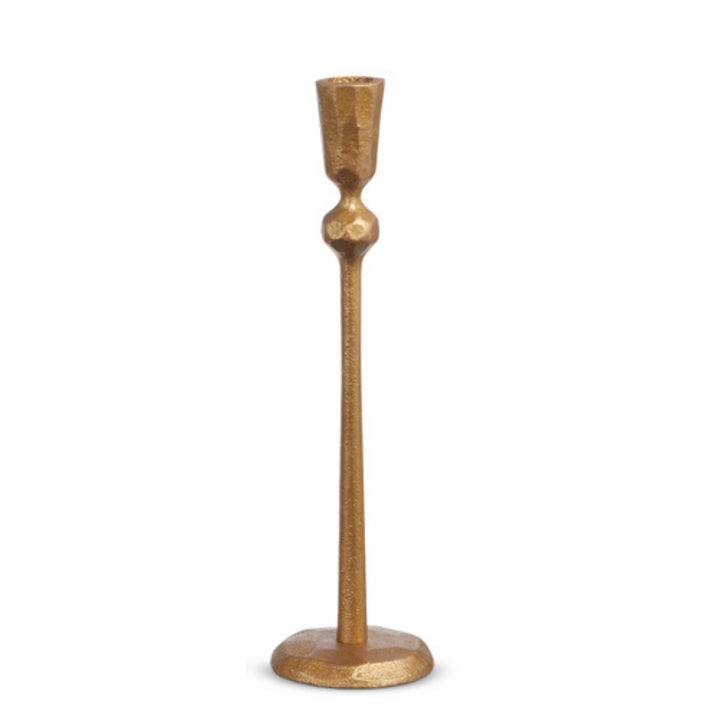 Hammered Gold Taper Candlesticks