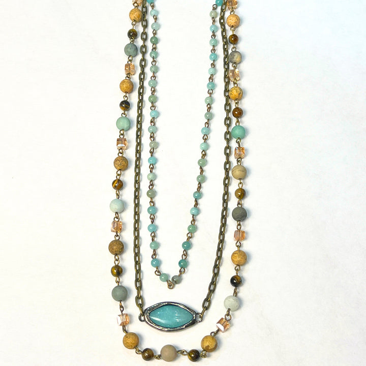 Layered Stone Necklaces