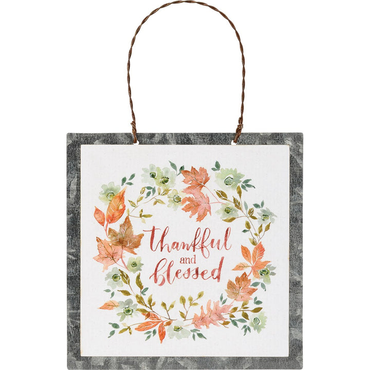 Thankful and Blessed Ornament