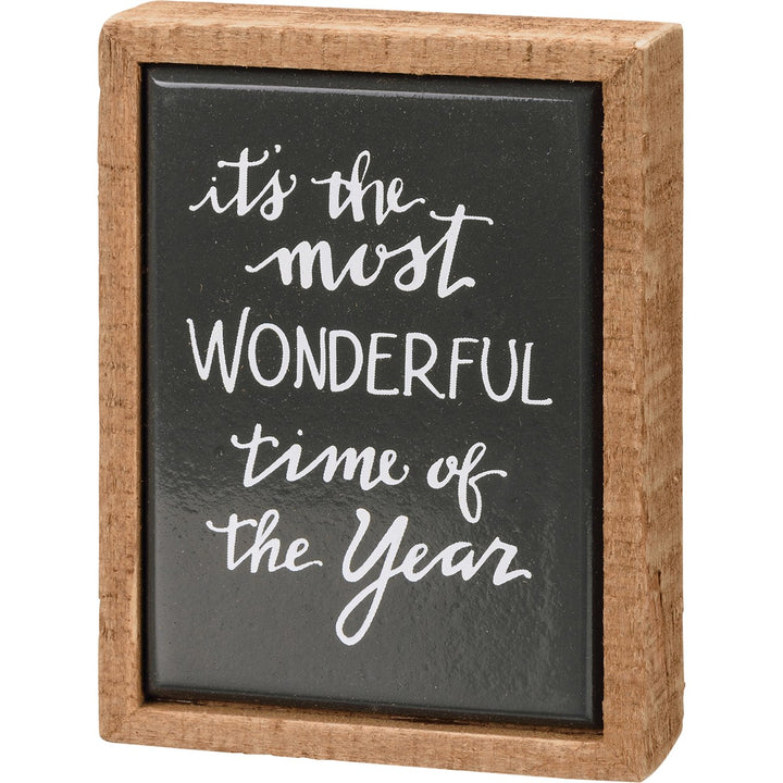 Most Wonderful Time of the Year Mini Box Sign