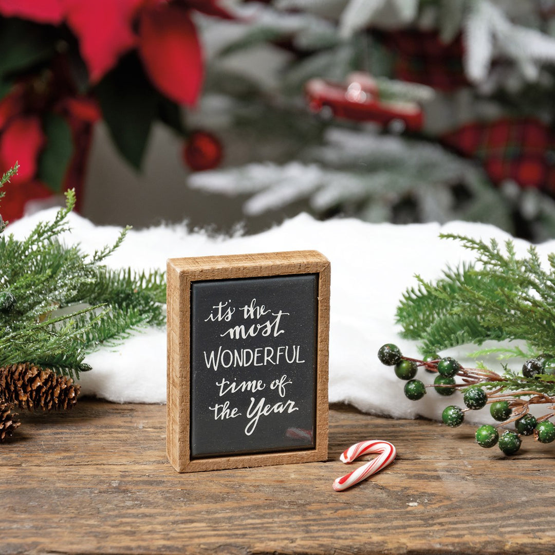 Most Wonderful Time of the Year Mini Box Sign