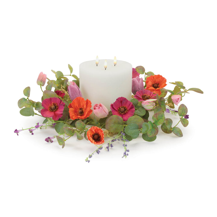 Poppy and Tulip Candle Ring