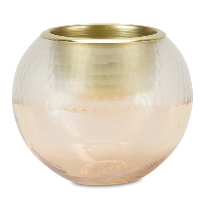 Gold/Clear/Amber Ombré Votive