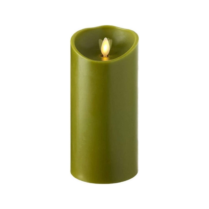 3.5" Sage LED Pillar Candles