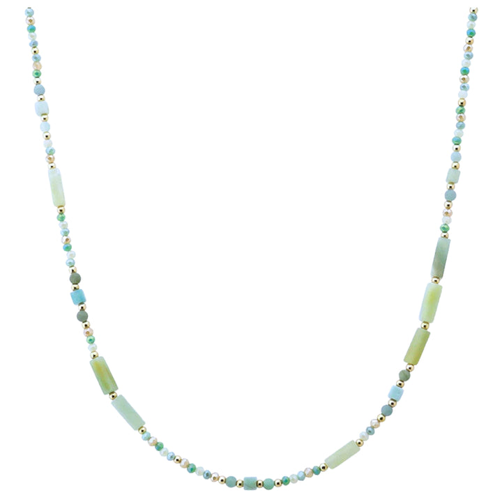 Multi Bead Short Necklace