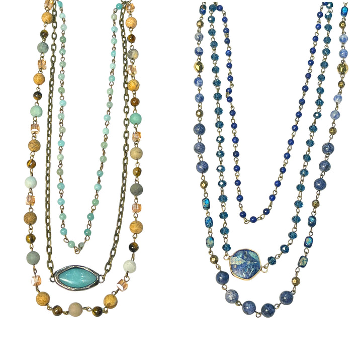 Layered Stone Necklaces