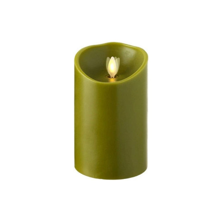 3.5" Sage LED Pillar Candles