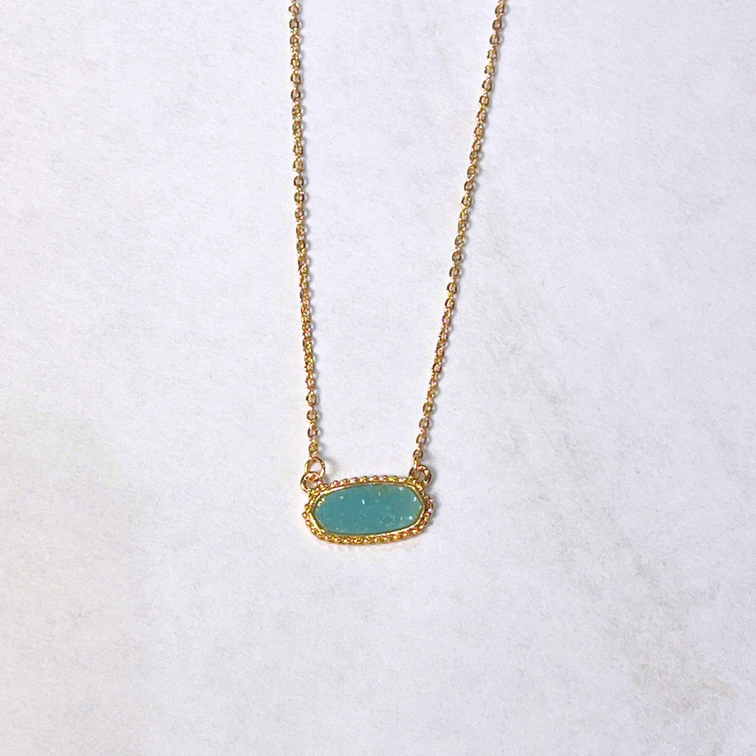 Druzy Pendant Necklaces