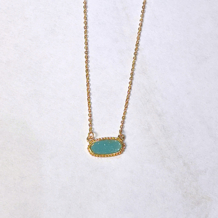 Druzy Pendant Necklaces