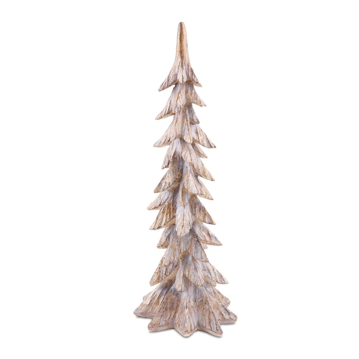 Frosted Wood Textured Resin Trees