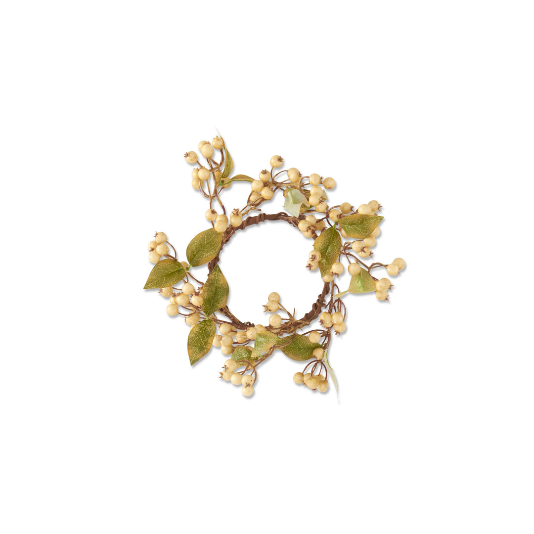 Cream Berry Candle Ring
