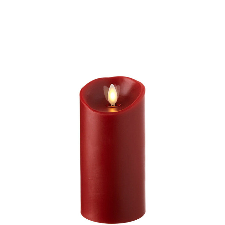 3" Red LED Pillar Candles