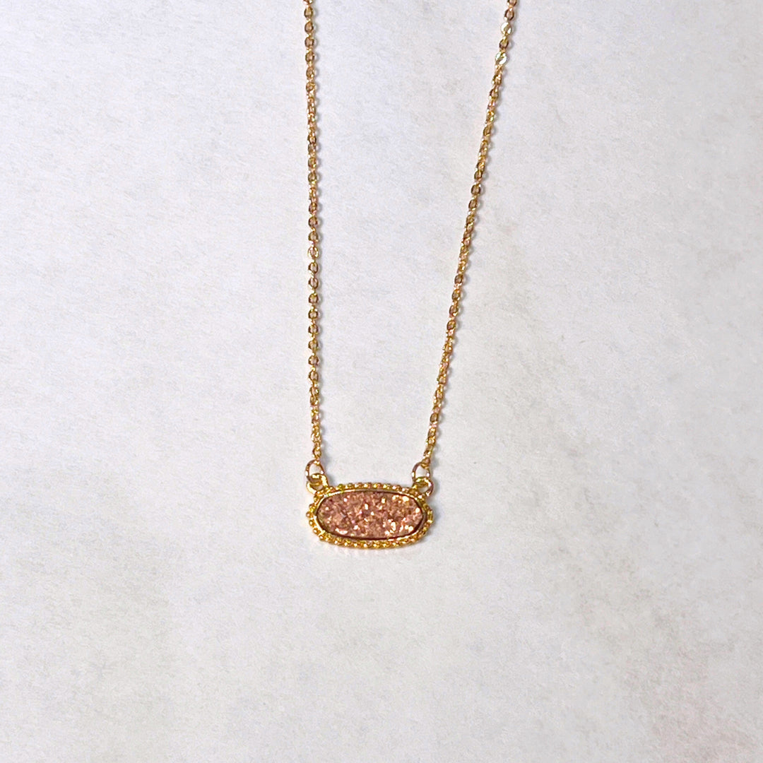 Druzy Pendant Necklaces