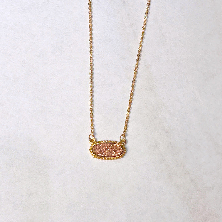 Druzy Pendant Necklaces