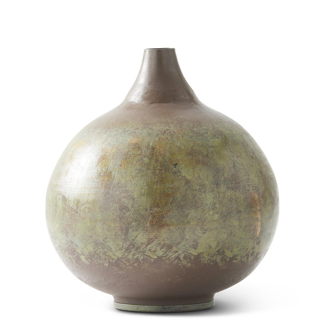 Dark Metal Patina Vases
