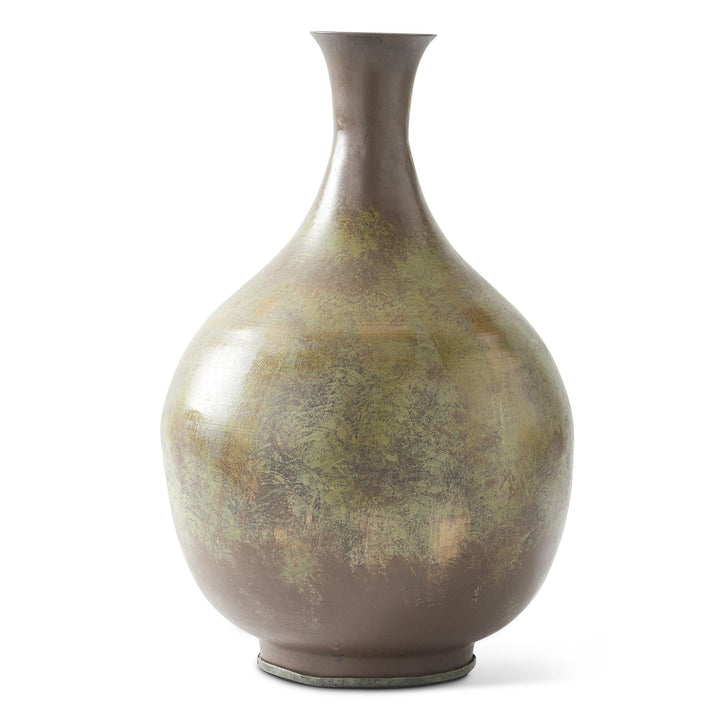 Dark Metal Patina Vases
