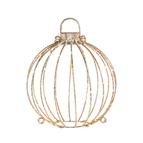Illuminated Gold Lantern Ornaments