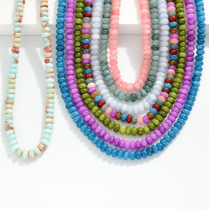 Candy Stone Beaded Necklace