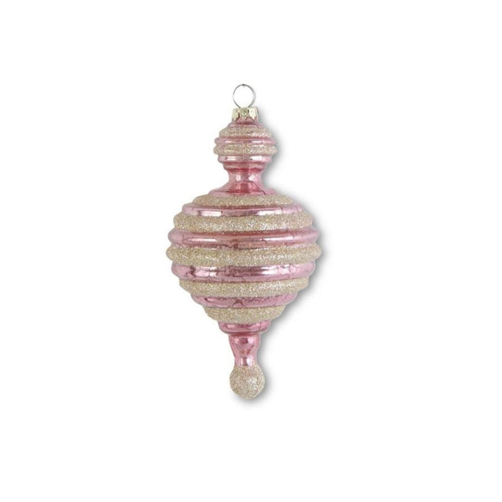 Pink and Champagne Mercury Glass Ornaments