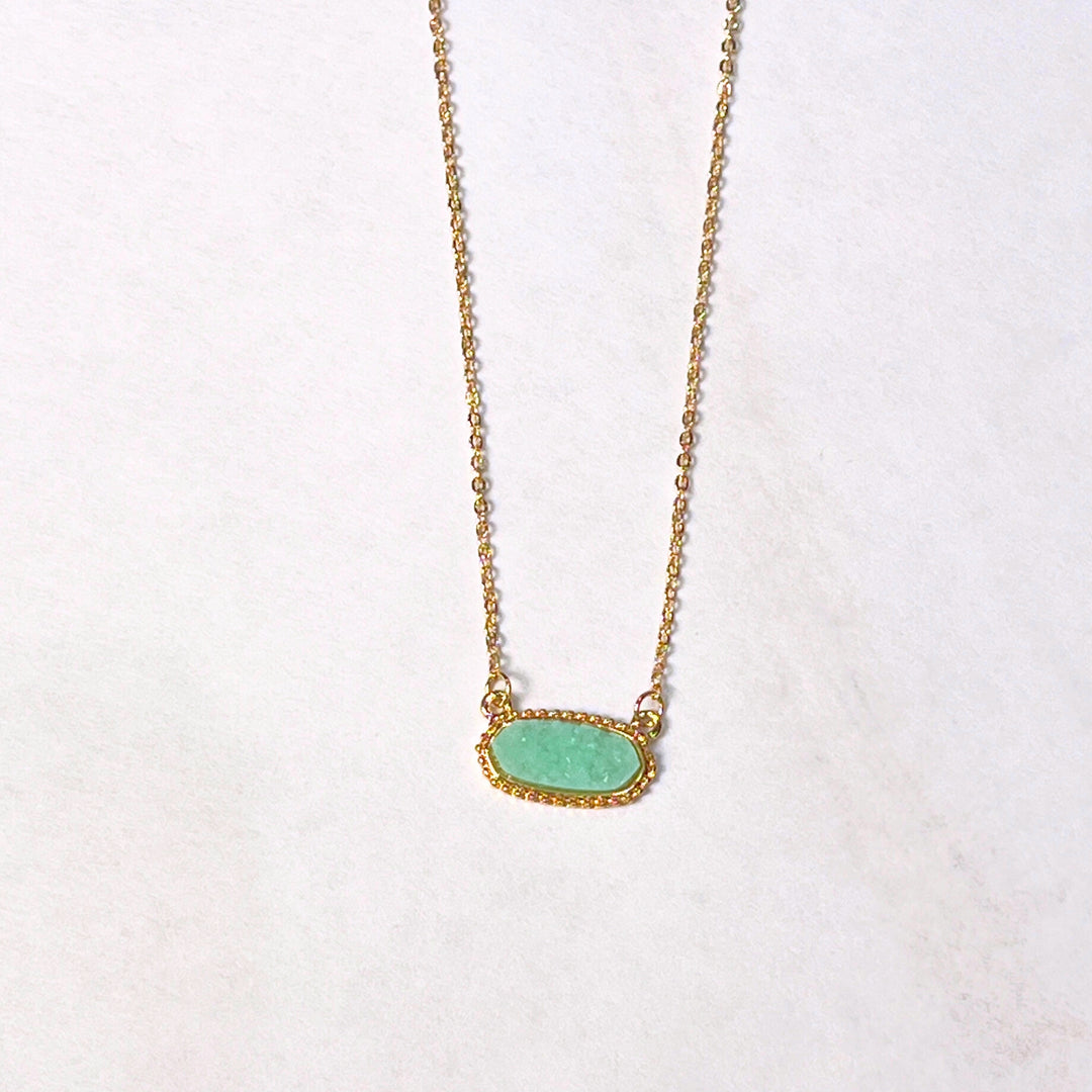 Druzy Pendant Necklaces