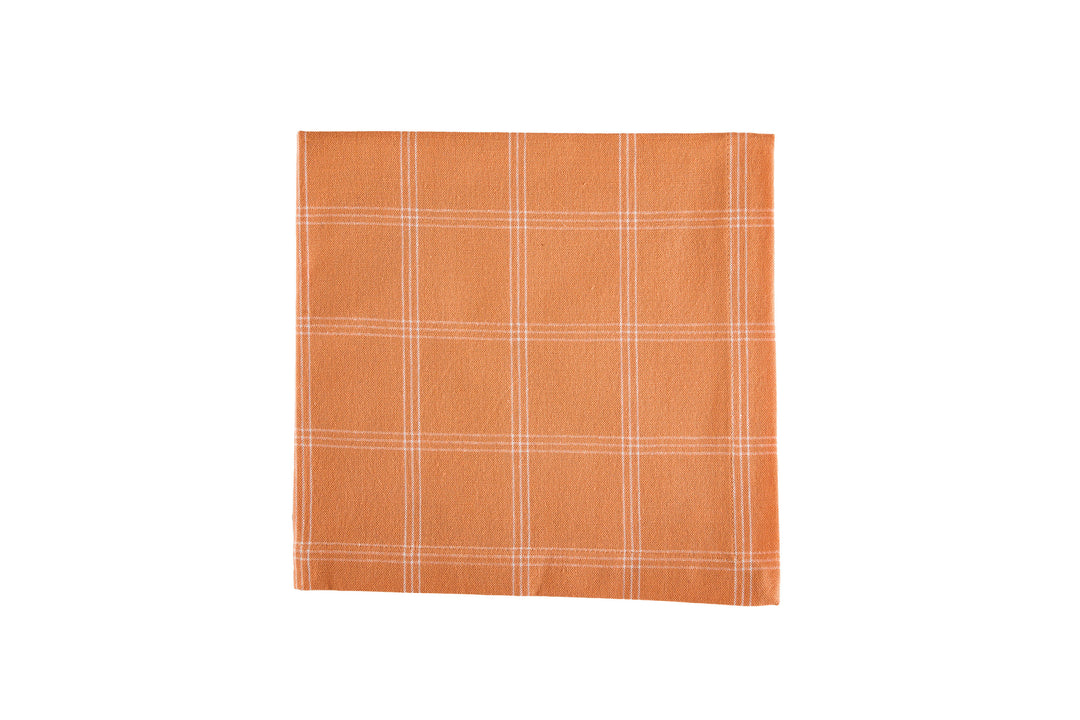 Hazel Pumpkin-Grid Napkin