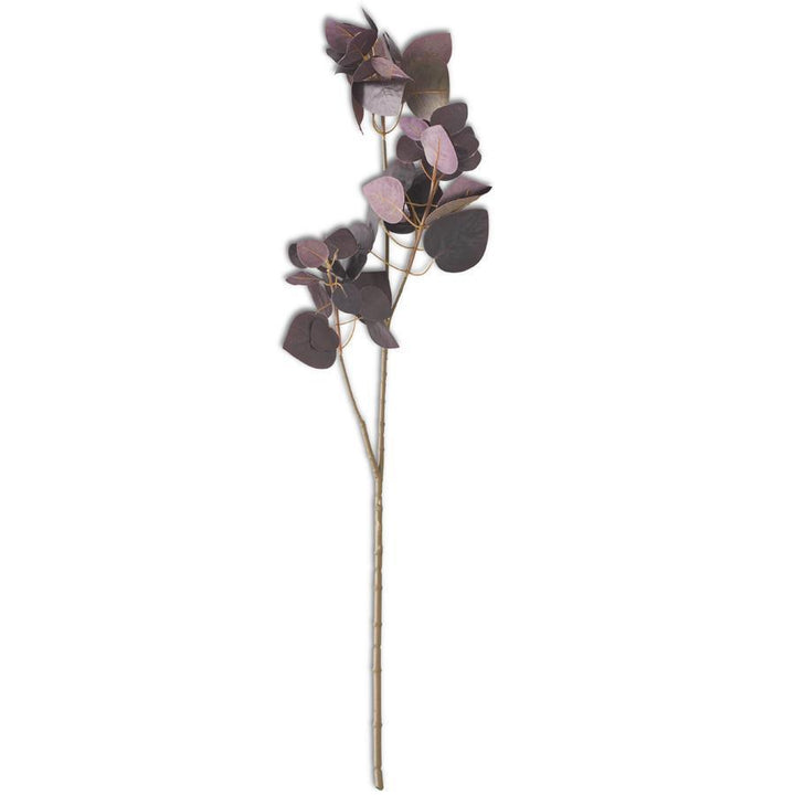 Burgundy Flat Leaf Eucalyptus Stem