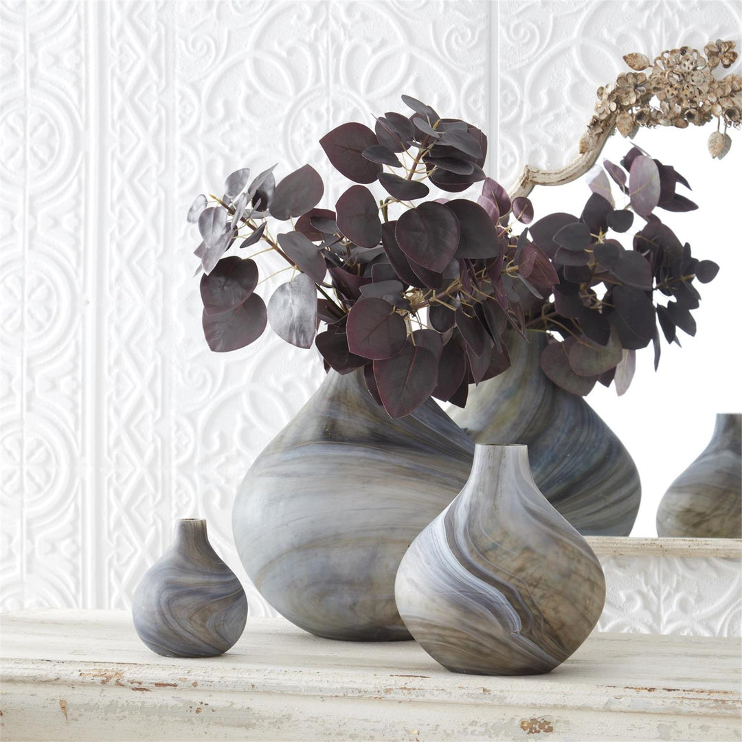 Burgundy Flat Leaf Eucalyptus Stem