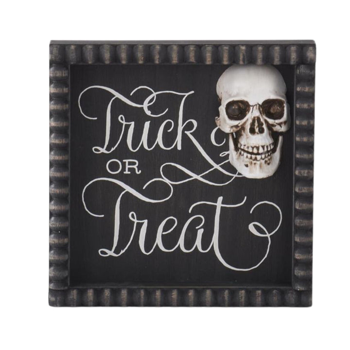 Halloween Skeleton Message Signs